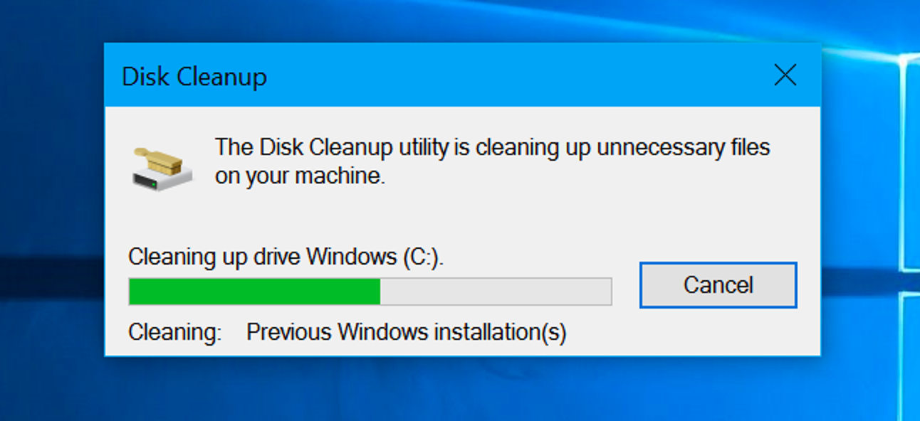 Turbotax won't update: Disk cleanup