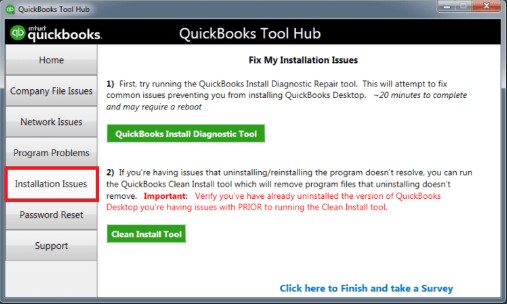 quickbooks install diagnostic tool: Use clean install tool using tool hub