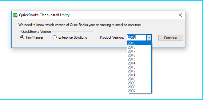 QuickBooksCleanInstallUtility.exe file. 