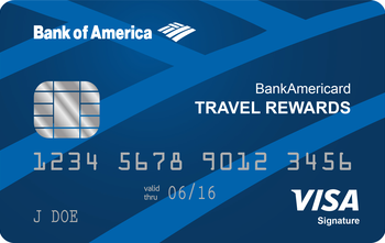 Bank of America Travel Rewards Credit Card for Students
