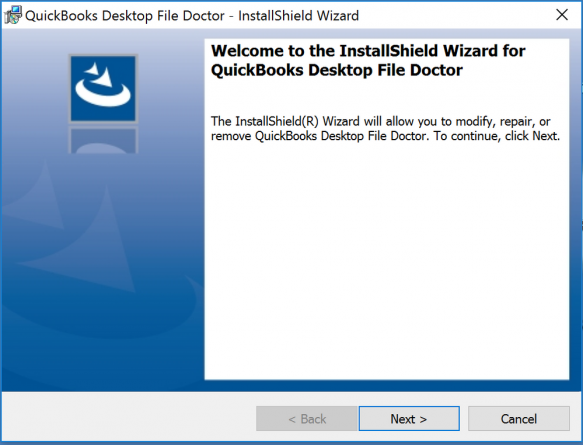 Installation Window: Quickbooks Doctor File Repair