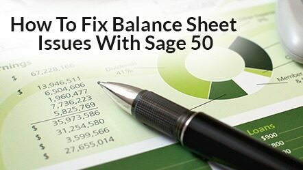 Sage 50 Balance Sheet
