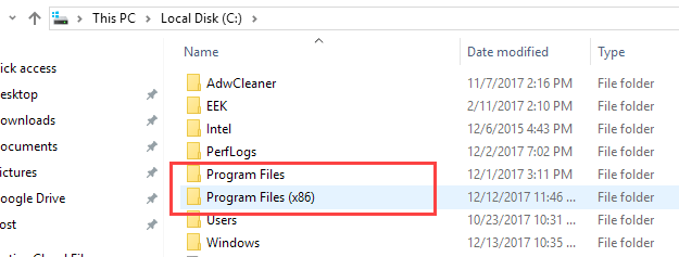 Sage 50 error : Program files