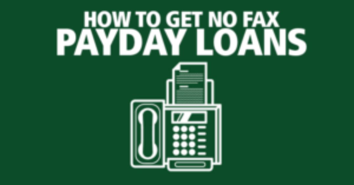 Payday loan no fax