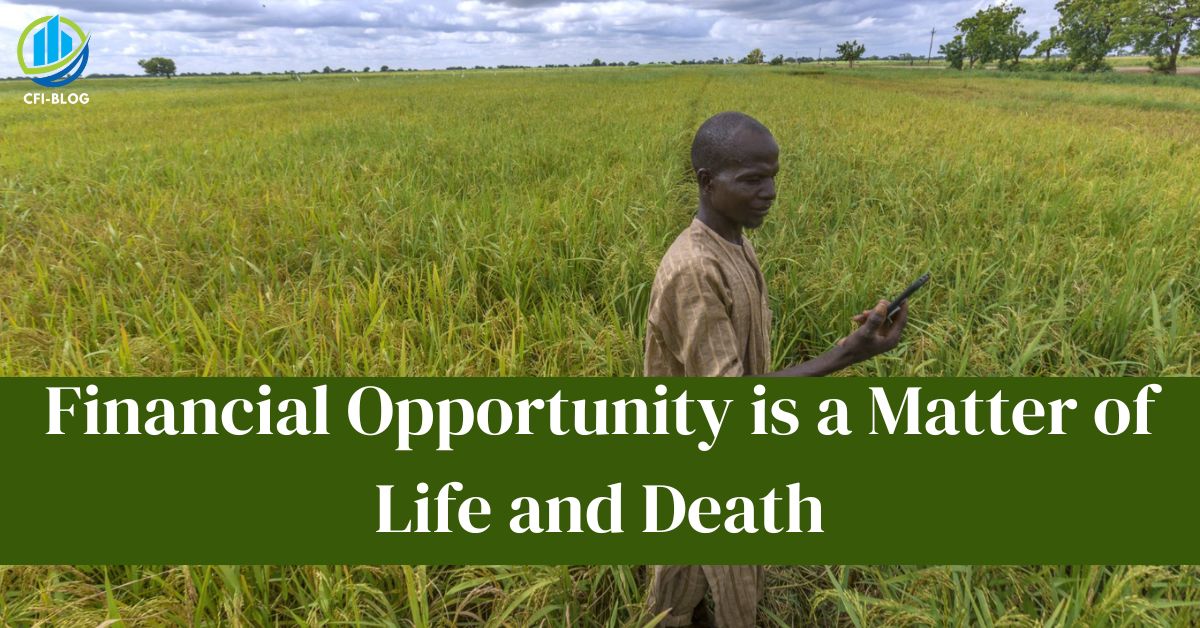 when access to finance means the difference between life and death